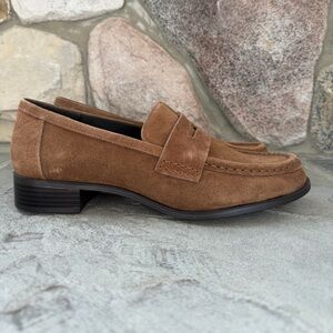 ZARA BROWN SPLIT LEATHER LOAFERS Suede, Penny Loafer, Business Casual, Preppy